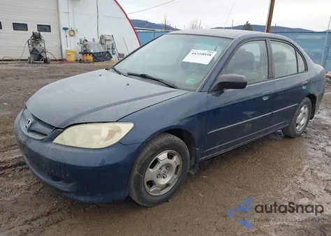 2004 Honda Civic Lx из США, поврежденный, VIN 2HGES16504H525524